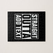 STRAKTE OUTTA - voeg hier jouw tekst/creëer eigen Legpuzzel (Horizontaal)