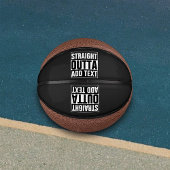 STRAKTE OUTTA - voeg hier jouw tekst/creëer eigen  Mini Basketbal