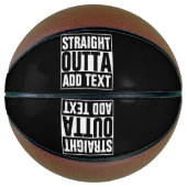 STRAKTE OUTTA - voeg hier jouw tekst/creëer eigen  Mini Basketbal (Voorkant)
