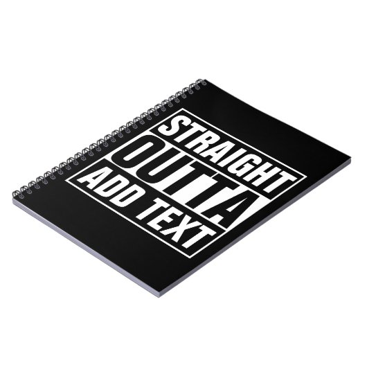 STRAKTE OUTTA - voeg hier jouw tekst/creëer eigen  Notitieboek (Linkerzijde)