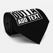 STRAKTE OUTTA - voeg hier jouw tekst/creëer eigen Stropdas (Opgerold)