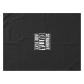 STRAKTE OUTTA - voeg hier jouw tekst/creëer eigen Tafelkleed (Voorkant (Horizontaal))