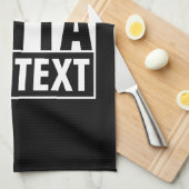 STRAKTE OUTTA - voeg hier jouw tekst/creëer eigen Theedoek (Quarter Fold)