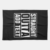 STRAKTE OUTTA - voeg hier jouw tekst/creëer eigen Theedoek (Horizontaal)