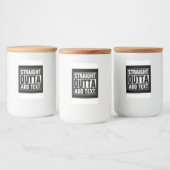 STRAKTE OUTTA - voeg hier jouw tekst/creëer eigen  Voedselcontainer Etiket (Flessen)