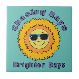 Stralen achtervolgen tegeltje