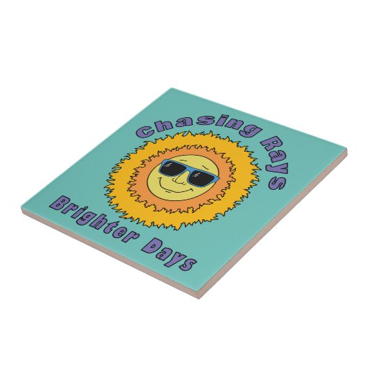 Stralen achtervolgen tegeltje (Zijkant)