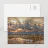 Stralen bij zonsonderend Briefkaart (Voorkant / Achterkant)