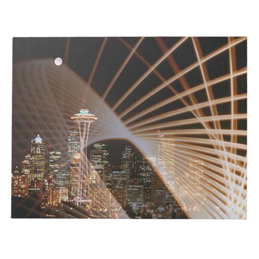 Stralen van Licht In De Nacht Notitieblok (Voorkant)