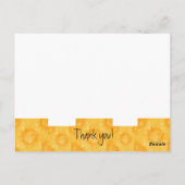 Stralen van zonneschijn (dank u) - briefkaart (Achterkant)