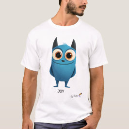 stralend blauw teken | Leuk vrolijk design T-shirt