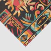 Stralend Blauwgroen "Aztec Dream" Luxe Weefselpapi Tissuepapier (Detail)