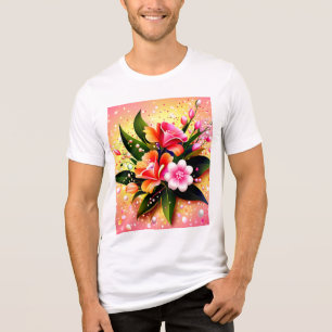 Stralend Bloemboeket Glow Tri-Blend Shirt