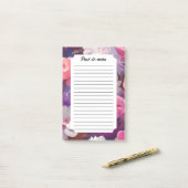 Stralend Bloom Petal Rhapsody Post-it® Notes (Op bureau)