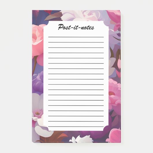 Stralend Bloom Petal Rhapsody Post-it® Notes (Voorkant)