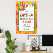 Stralend Fiesta Afstudeerfeest Poster (Thuiskantoor)