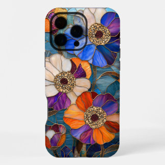 Stralend Gebrandschilderd Bloemstuk Meesterwerk iPhone 16 Pro Max Hoesje