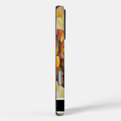 Stralend Geel Kunstontwerp met Handen Case-Mate iPhone Case (Achterkant / Rechts)