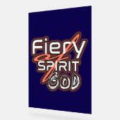 Stralend Geloof: Vurige Geest van God Acryl Teken Acryl Bord (Hoek)