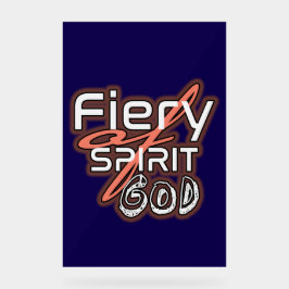 Stralend Geloof: Vurige Geest van God Acryl Teken Bord