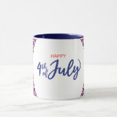 Stralend Gelukkig 4 juli Mok (Midden)