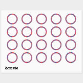 Stralend Gelukkig 4 juli Ronde Sticker (Vel)