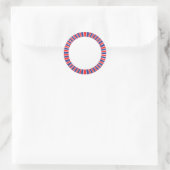 Stralend Gelukkig 4 juli Ronde Sticker (Tas)