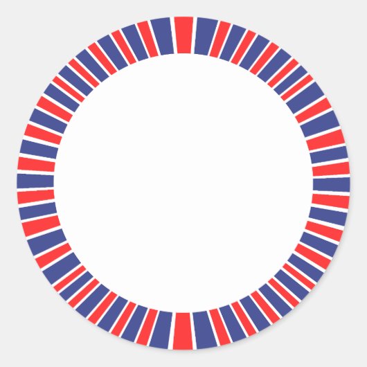 Stralend Gelukkig 4 juli Ronde Sticker (Voorkant)