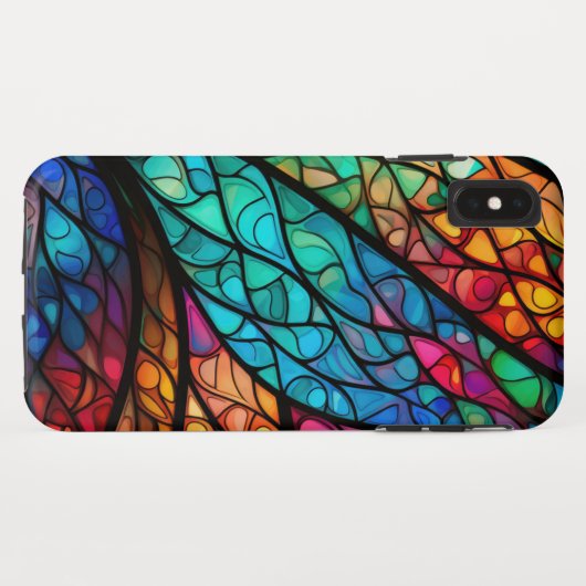Stralend Glas in lood Abstract Case-Mate iPhone Case (Achterkant (horizontaal))