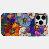 Stralend Glas in lood Bloemen Meesterwerk Case-Mate iPhone Case (Achterkant (horizontaal))