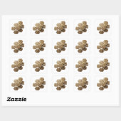 Stralend Goud Abstract Sticker Grafisch (Vel)