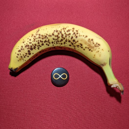 Stralend Goud Autisme Bewustzijn Oneindigheidsknoo Ronde Button 3,2 Cm
