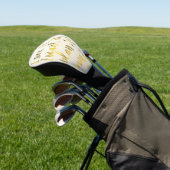 Stralend Goud “Ik Zie Het, Ik Wil Het” Motiverend Golfheadcover (Insitu)