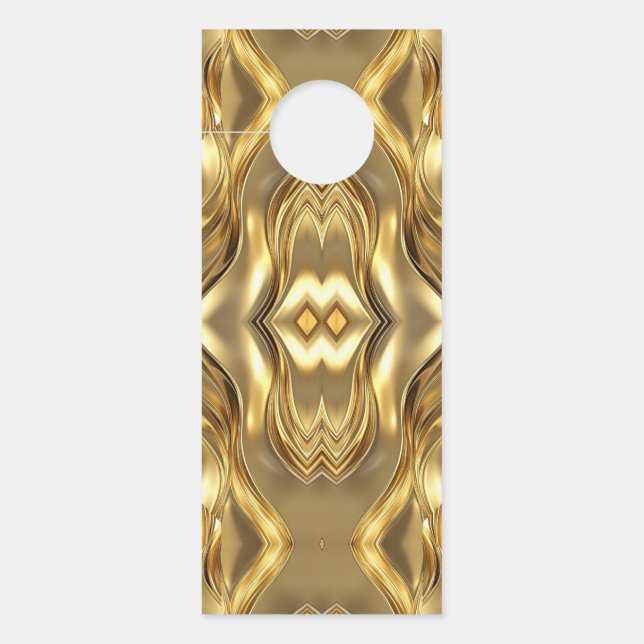 Stralend Gouden Patroon Deurhanger (Voorkant)