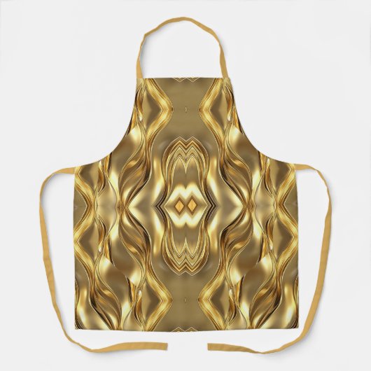 Stralend Gouden Patroon Schort (Voorkant)