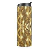 Stralend gouden patroon thermosbeker (Gedraaid links)