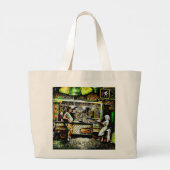 Stralend Grote Tote Bag (Achterkant)
