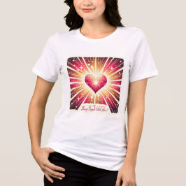 Stralend helder met liefde voor vrouwen Tri-Blend shirt