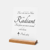 Stralend in Hem Acryl teken met houtblok Acryl Bord (Hoek)