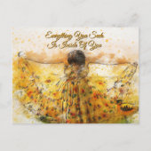 stralend Inspirerend van de inwendige sterkte Briefkaart (Voorkant)