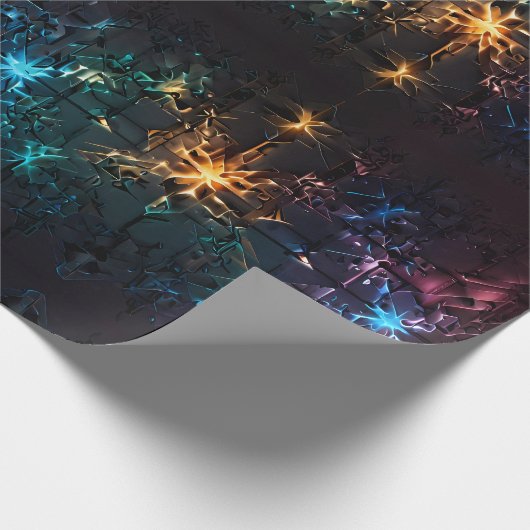 Stralend Laserlicht Show Cadeaupapier (Hoek)