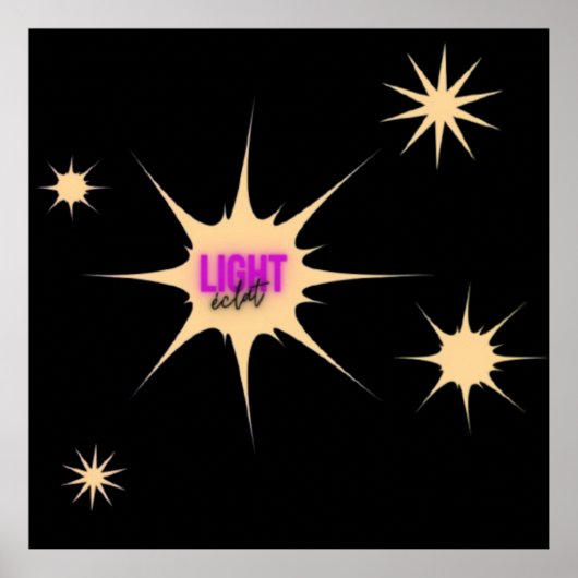Stralend Licht – Moderne & Levendige Stijl Poster (Voorkant)