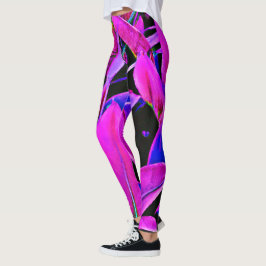 Stralend loof elegantie patroon leggings