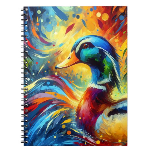 Stralend Mallard Flow Notitieboek (Voorkant)