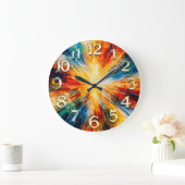 Stralend Moment — Expressieve Abstract Grote Klok (Huis)