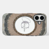 Stralend mozaïek met tijdloze kralen accenten Case-Mate iPhone case (Achterkant (horizontaal))