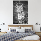 Stralend Ogige Jonge Luipaard Canvas Afdruk (Insitu (Slaapkamer))