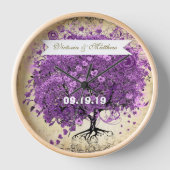 Stralend Paars Hartblad Boom Bruiloft (Voorkant)