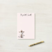 Stralend Paaskruis met Bloemaccenten Post-it® Notes (Op bureau)
