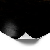 Stralend palmboom clair-obscur poster (Hoek)